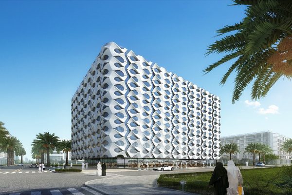 Company headquarters building
